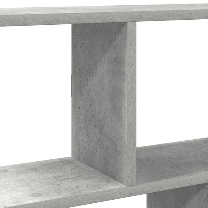 Raft cubic perete cu 12 compartimente gri beton lemn prelucrat - WALTI WALTI