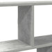 Raft cubic perete cu 12 compartimente gri beton lemn prelucrat - WALTI WALTI