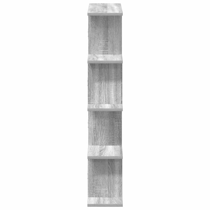 Raft cubic perete cu 12 compartimente sonoma gri lemn prelucrat - WALTI WALTI