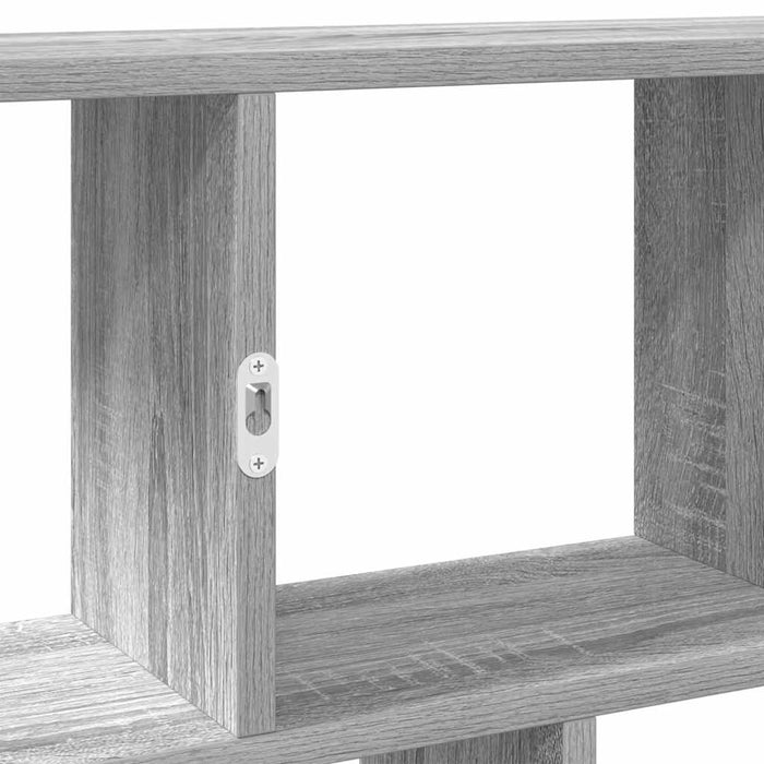 Raft cubic perete cu 12 compartimente sonoma gri lemn prelucrat - WALTI WALTI