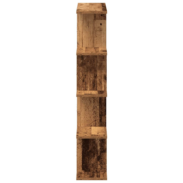 Raft cubic perete cu 12 compartimente lemn vechi lemn prelucrat - WALTI WALTI