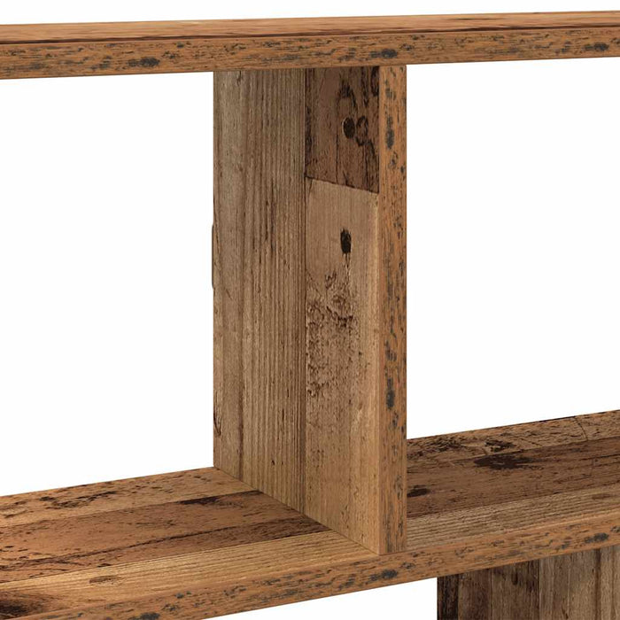 Raft cubic perete cu 12 compartimente lemn vechi lemn prelucrat - WALTI WALTI