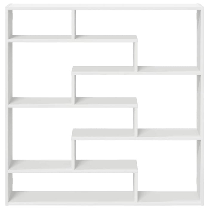 Raft cubic de perete cu 7 compartimente alb lemn prelucrat - WALTI WALTI