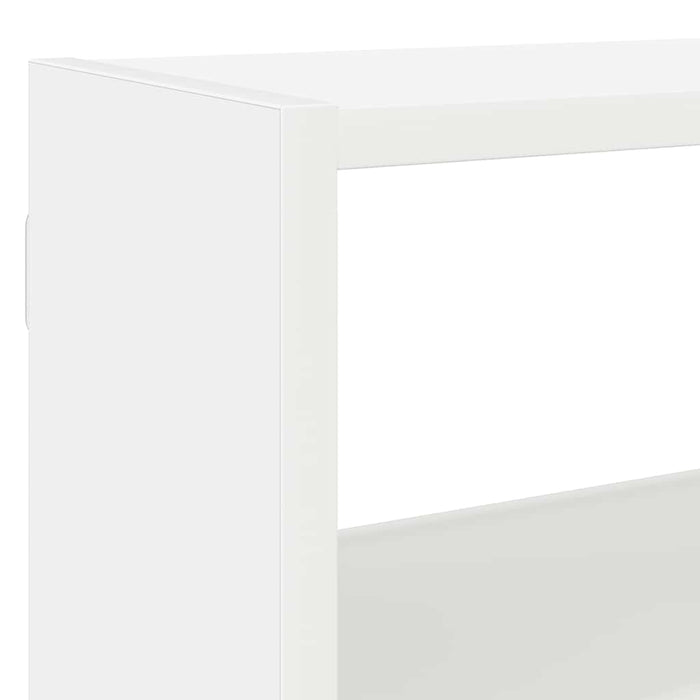 Raft cubic de perete cu 7 compartimente alb lemn prelucrat - WALTI WALTI