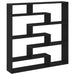 Raft cubic de perete cu 7 compartimente negru lemn prelucrat - WALTI WALTI