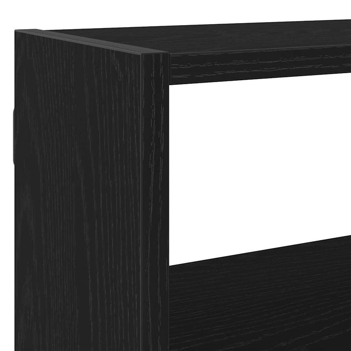 Raft cubic de perete cu 7 compartimente negru lemn prelucrat - WALTI WALTI