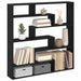 Raft cubic de perete cu 7 compartimente negru lemn prelucrat - WALTI WALTI