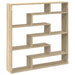 Raft cubic perete 7 compartimente stejar sonoma lemn prelucrat - WALTI WALTI