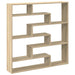 Raft cubic perete 7 compartimente stejar sonoma lemn prelucrat - WALTI WALTI