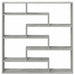 Raft cubic perete cu 7 compartimente gri beton lemn prelucrat - WALTI WALTI
