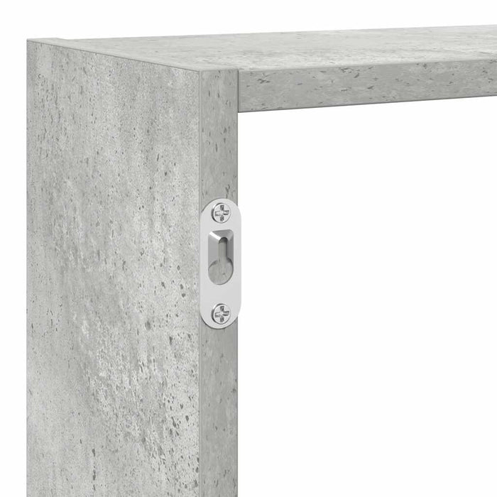 Raft cubic perete cu 7 compartimente gri beton lemn prelucrat - WALTI WALTI