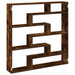 Raft cubic perete 7 compartimente stejar fumuriu lemn prelucrat - WALTI WALTI