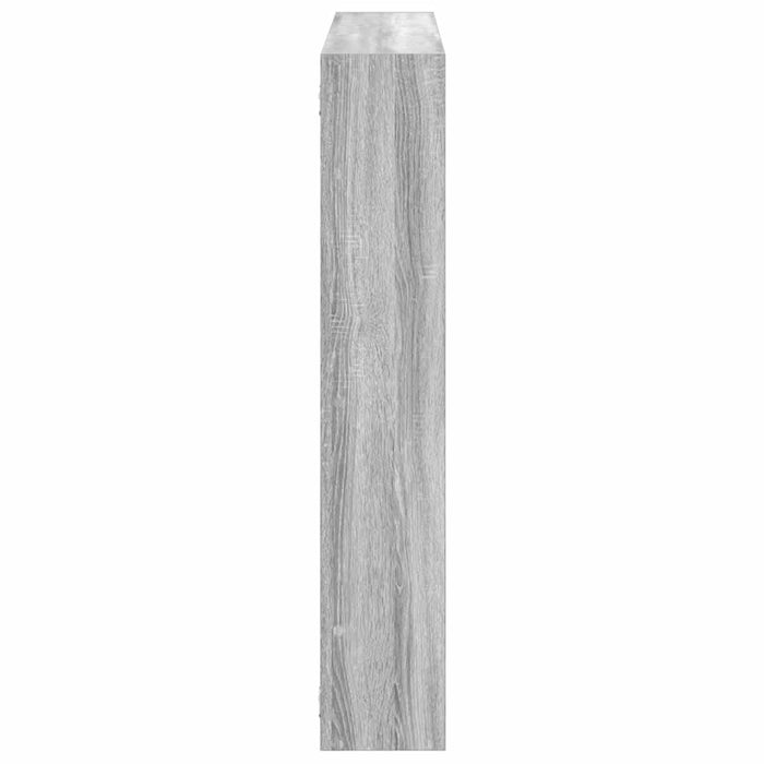Raft cubic perete cu 7 compartimente sonoma gri lemn prelucrat - WALTI WALTI