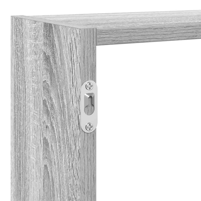 Raft cubic perete cu 7 compartimente sonoma gri lemn prelucrat - WALTI WALTI