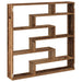 Raft cubic perete cu 7 compartimente lemn vechi lemn prelucrat - WALTI WALTI