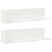 Rafturi de perete, 2 buc., alb, 75x16,5x16,5 cm, lemn prelucrat - WALTI WALTI