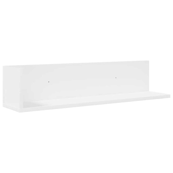 Rafturi de perete, 2 buc., alb, 75x16,5x16,5 cm, lemn prelucrat - WALTI WALTI