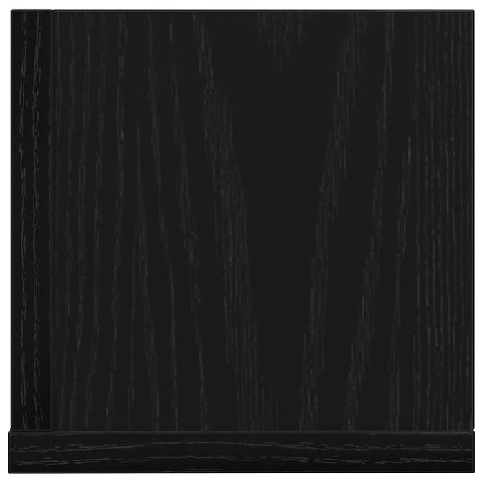 Rafturi de perete 2 buc. negru, 75x16,5x16,5 cm, lemn prelucrat - WALTI WALTI