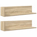 Rafturi de perete, 2 buc., stejar sonoma, 75x16,5x16,5 cm, lemn - WALTI WALTI