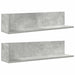 Rafturi perete 2 buc. gri beton 75x16,5x16,5 cm lemn prelucrat - WALTI WALTI