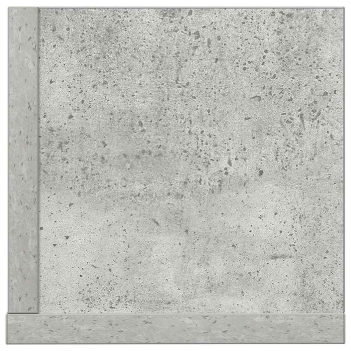 Rafturi perete 2 buc. gri beton 75x16,5x16,5 cm lemn prelucrat - WALTI WALTI