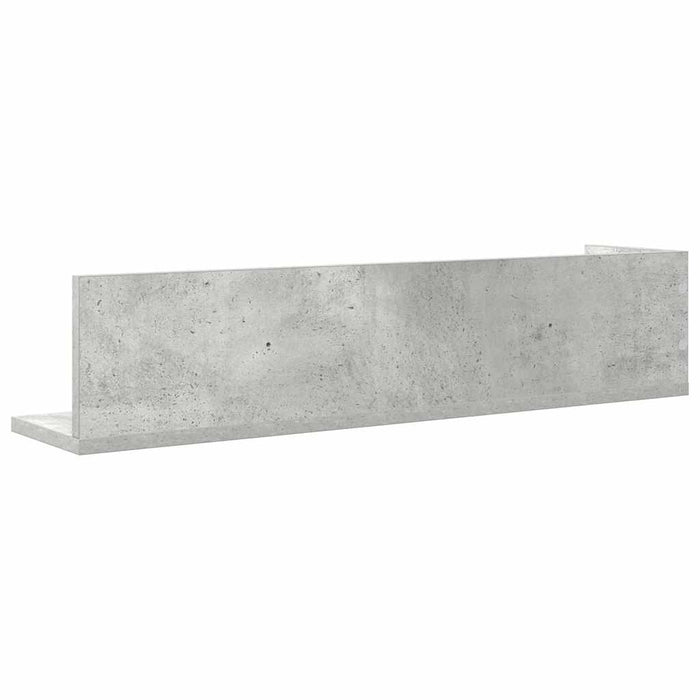 Rafturi perete 2 buc. gri beton 75x16,5x16,5 cm lemn prelucrat - WALTI WALTI