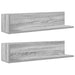 Rafturi de perete, 2 buc., gri sonoma, 75x16,5x16,5 cm, lemn - WALTI WALTI