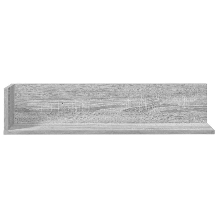 Rafturi de perete, 2 buc., gri sonoma, 75x16,5x16,5 cm, lemn - WALTI WALTI