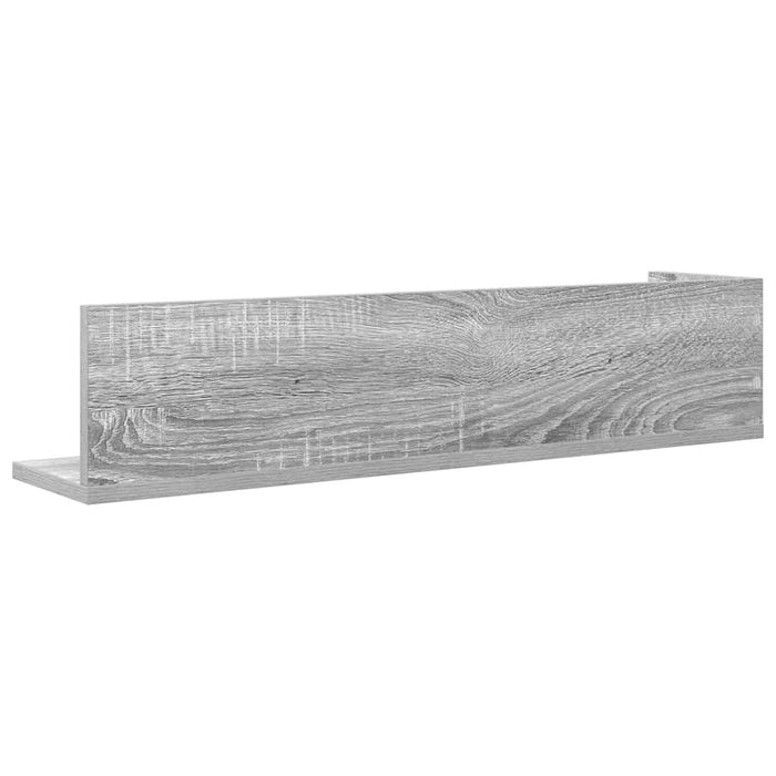 Rafturi de perete, 2 buc., gri sonoma, 75x16,5x16,5 cm, lemn - WALTI WALTI