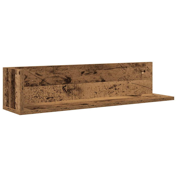 Rafturi perete 2 buc. lemn vechi 75x16,5x16,5 cm lemn prelucrat - WALTI WALTI