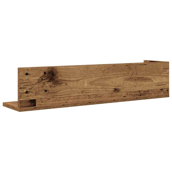Rafturi perete 2 buc. lemn vechi 75x16,5x16,5 cm lemn prelucrat - WALTI WALTI