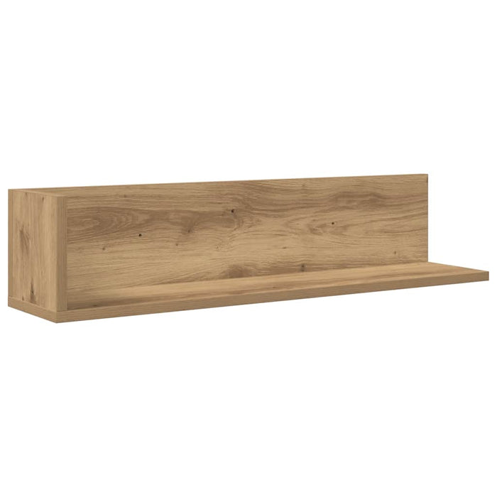 Rafturi perete, 2 buc., stejar artizanal, 75x16,5x16,5 cm, lemn - WALTI WALTI