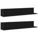 Rafturi perete 2 buc. negru, 100x16,5x16,5 cm, lemn prelucrat - WALTI WALTI