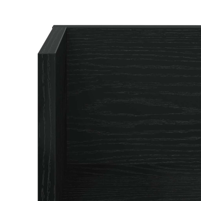 Rafturi perete 2 buc. negru, 100x16,5x16,5 cm, lemn prelucrat - WALTI WALTI
