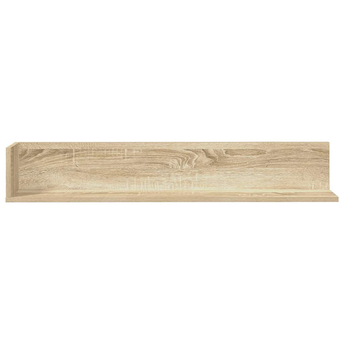 Rafturi perete, 2 buc., stejar sonoma, 100x16,5x16,5 cm, lemn - WALTI WALTI