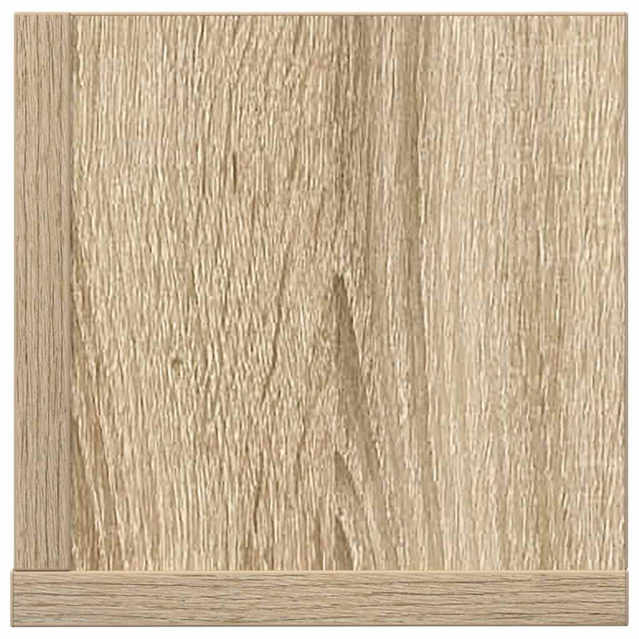 Rafturi perete, 2 buc., stejar sonoma, 100x16,5x16,5 cm, lemn - WALTI WALTI