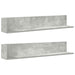 Rafturi perete 2 buc. gri beton 100x16,5x16,5 cm lemn prelucrat - WALTI WALTI