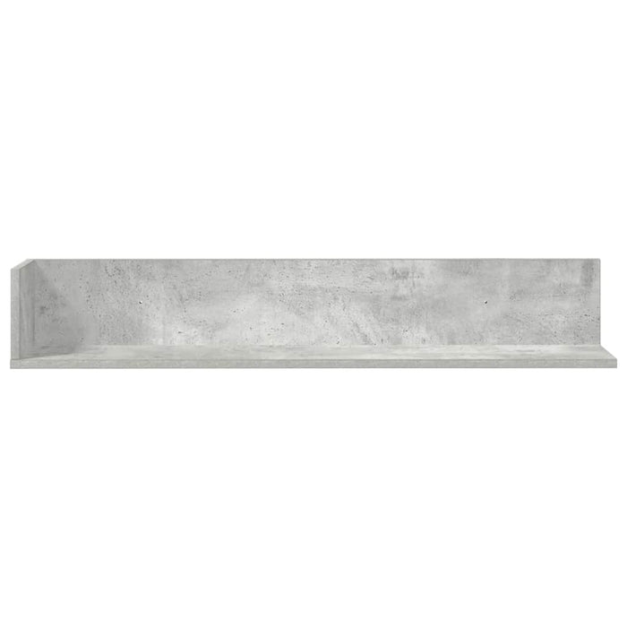 Rafturi perete 2 buc. gri beton 100x16,5x16,5 cm lemn prelucrat - WALTI WALTI