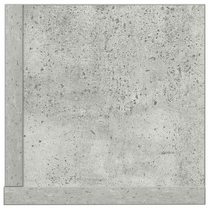 Rafturi perete 2 buc. gri beton 100x16,5x16,5 cm lemn prelucrat - WALTI WALTI