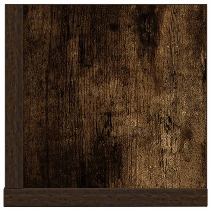 Rafturi perete 2 buc., stejar fumuriu, 100x16,5x16,5 cm, lemn - WALTI WALTI