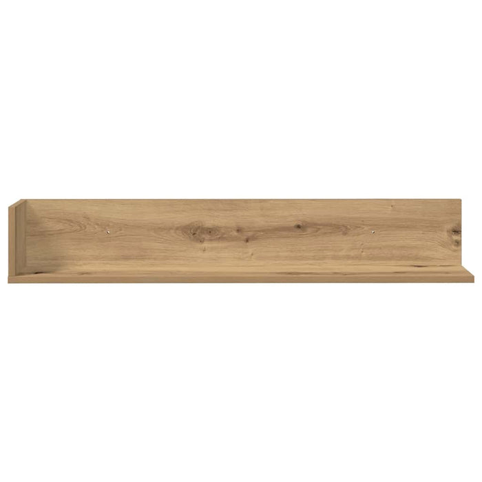 Rafturi perete 2 buc., stejar artizanal, 100x16,5x16,5 cm, lemn - WALTI WALTI