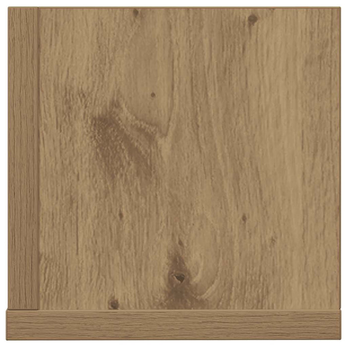 Rafturi perete 2 buc., stejar artizanal, 100x16,5x16,5 cm, lemn - WALTI WALTI