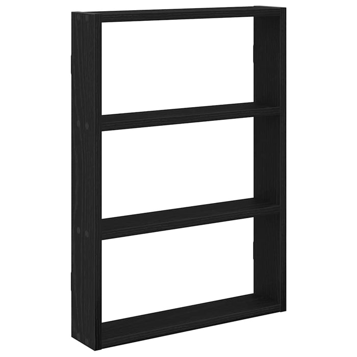 Raft de perete, negru, 43x9x60 cm, lemn prelucrat - WALTI WALTI