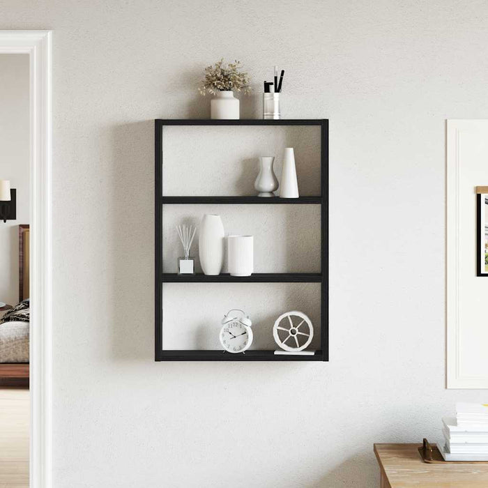 Raft de perete, negru, 43x9x60 cm, lemn prelucrat - WALTI WALTI