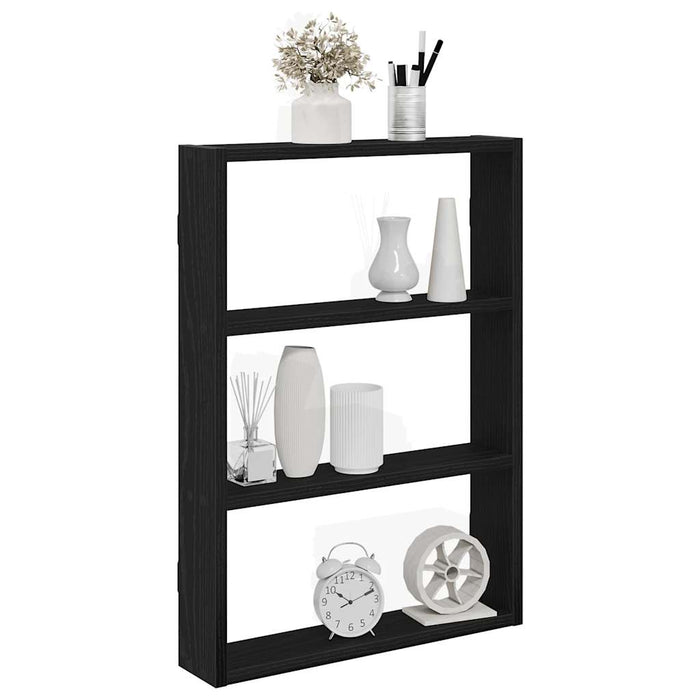 Raft de perete, negru, 43x9x60 cm, lemn prelucrat - WALTI WALTI