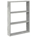 Raft de perete, gri beton, 43x9x60 cm, lemn prelucrat - WALTI WALTI