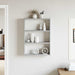 Raft de perete, gri beton, 43x9x60 cm, lemn prelucrat - WALTI WALTI