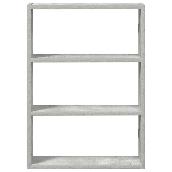 Raft de perete, gri beton, 43x9x60 cm, lemn prelucrat - WALTI WALTI