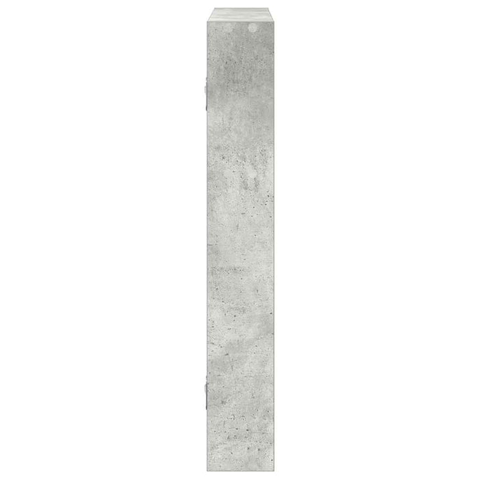 Raft de perete, gri beton, 43x9x60 cm, lemn prelucrat - WALTI WALTI