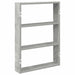 Raft de perete, gri beton, 43x9x60 cm, lemn prelucrat - WALTI WALTI